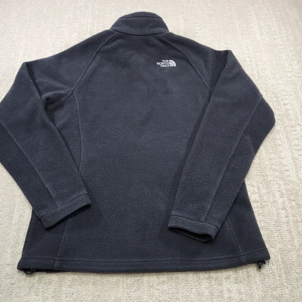 North Face Jacket Women Medium Khumbu Heavy Fleece Black Full Zip Outdoor Hiking